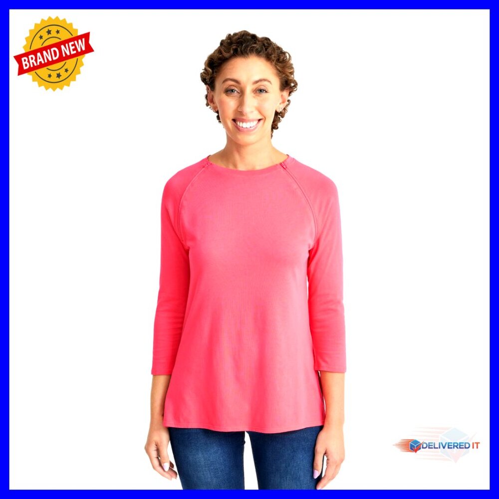 Long Sleeve Chest Port Access Shirt, Medical, Cotton Blend, Semi Fit